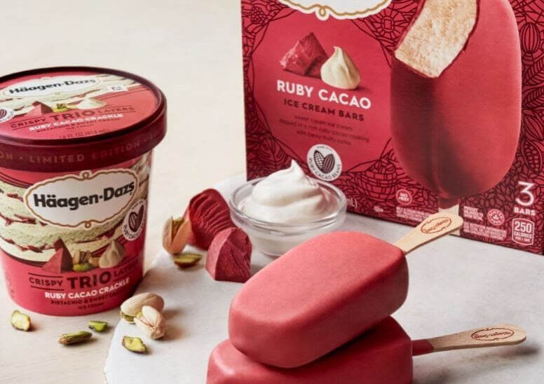 Helado ruby cacao