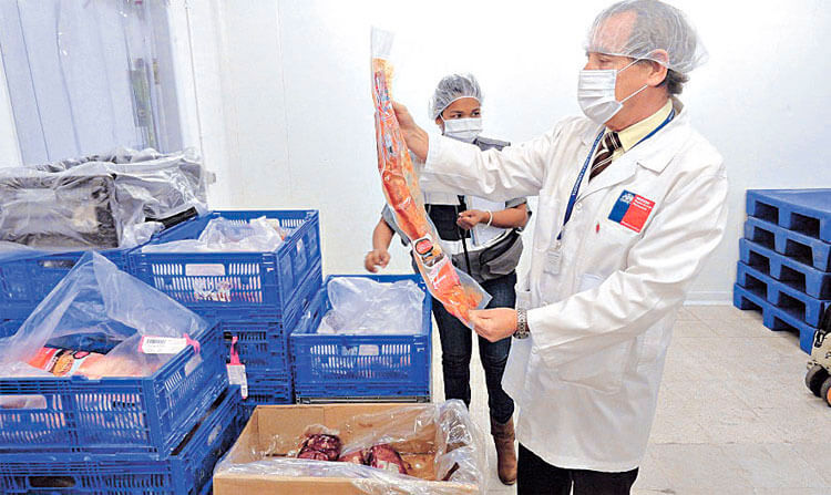 Inspección alimentaria en aduana