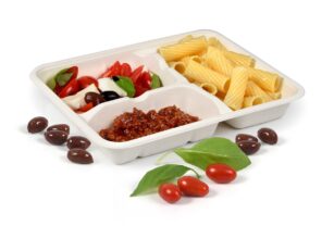 W-Cycle desarrolló SupraPulp. Se trata de un empaque compostable que se puede congelar y calentar con un horno, olla o microondas.