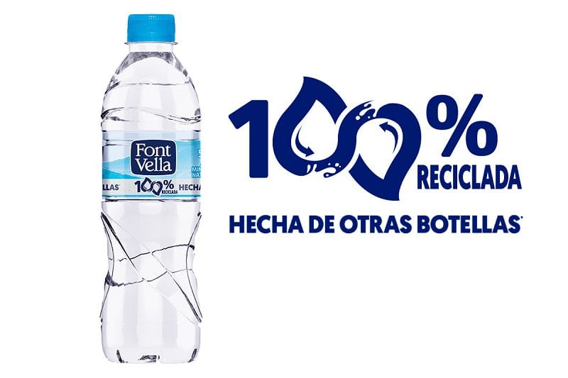 Las botellas de plástico recicladas, utilizadas para la fabricación de otras botellas, son una estrategia para un mundo sin residuos.
