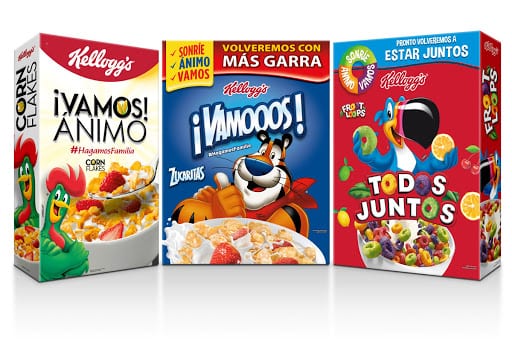 Empaques de cereales Kellogs