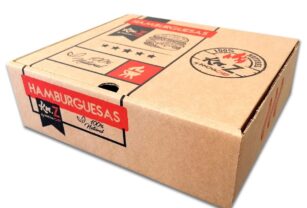 Cajas ecológicas de cartón para hamburguesas gourmet