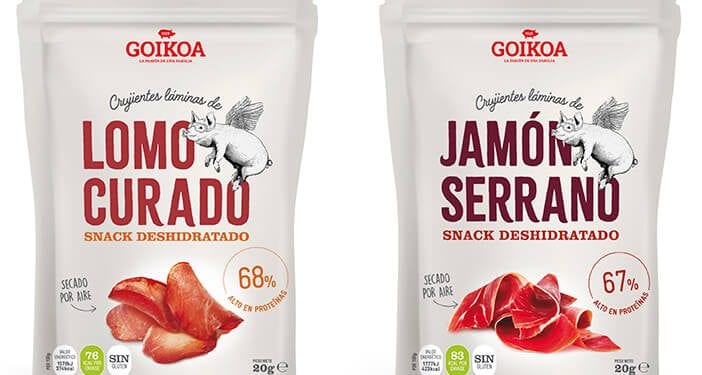 Snacks proteicos de Goika