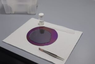 Bioplástico iridiscente