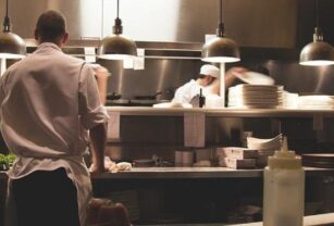 Dark kitchen