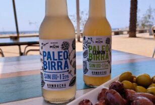 paleobirra en botella de vidrio