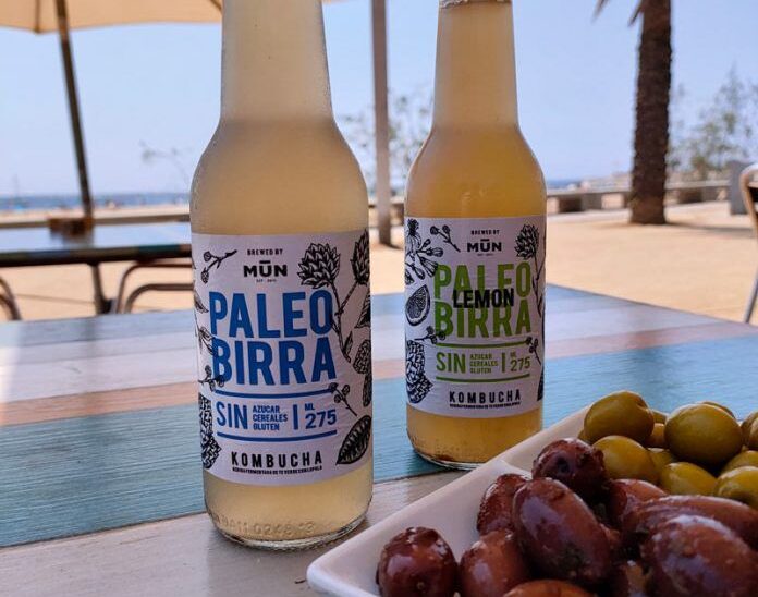 paleobirra en botella de vidrio