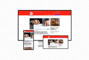 The Food Tech apuesta por un diseño simple y limpio para su sitio web.